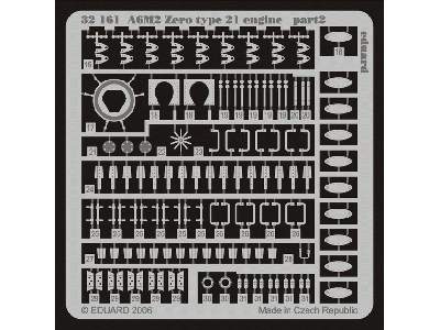  A6M2 Zero type 21 engine 1/32 - Tamiya - blaszki - zdjęcie 3