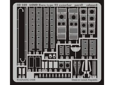 A6M2 Zero type 21 exterior 1/32 - Tamiya - blaszki - zdjęcie 3