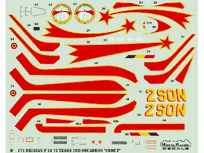 Belgian F-16am 75 Years 2nd Squadron Comet - zdjęcie 2