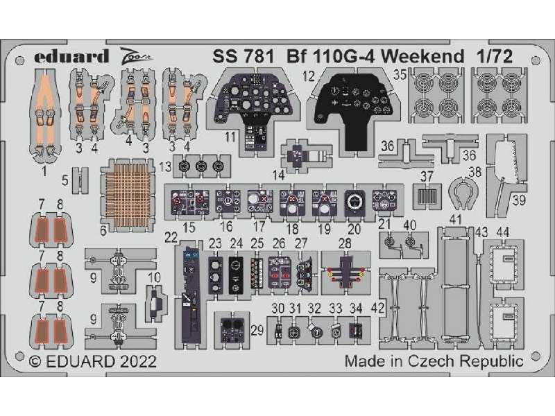 Bf 110G-4 Weekend 1/72 - EDUARD - zdjęcie 1