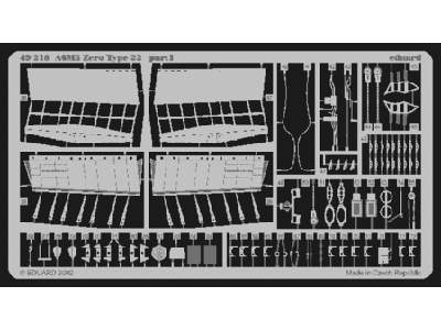  A6M3 Zero type 22 1/48 - Hasegawa - blaszki - zdjęcie 1