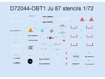 Ju 87 stencils 1/72 - zdjęcie 1