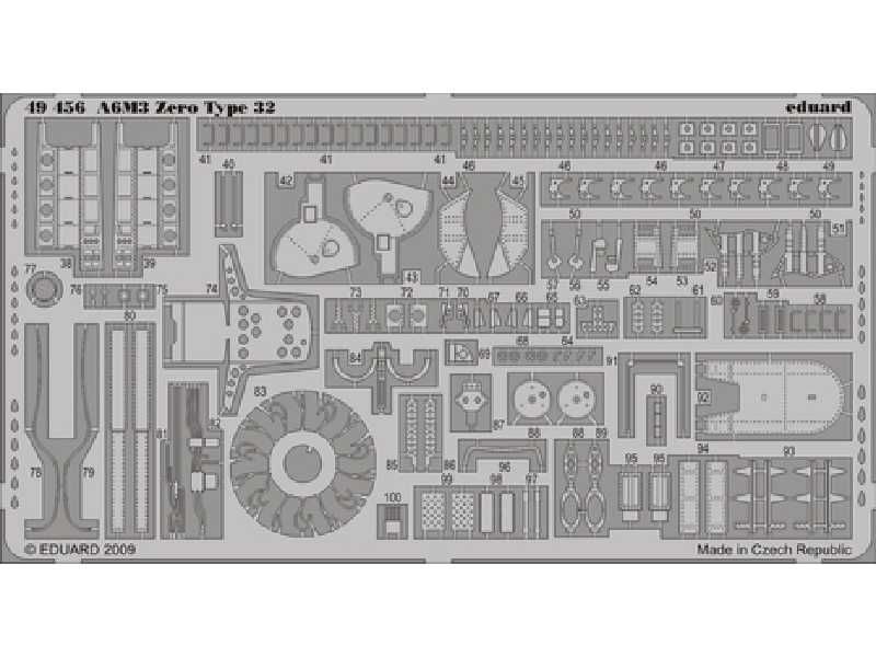 A6M3 Zero Type 32 S. A. 1/48 - Hasegawa - blaszki - zdjęcie 1 A6M3 Zero Type 32 S. A. 1/48 - Hasegawa - blaszki - zdjęcie 1
