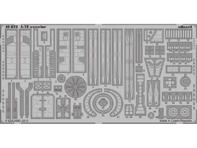  A-7E exterior 1/48 - Hobby Boss - blaszki - zdjęcie 1