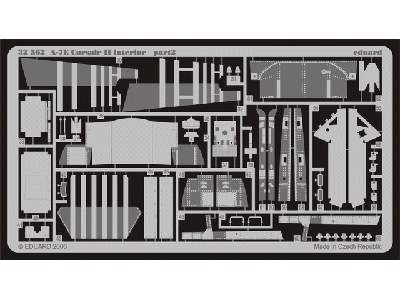  A-7E interior 1/32 - Trumpeter - blaszki - zdjęcie 3