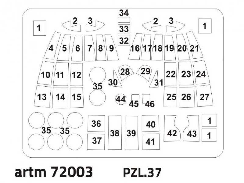 Pzl.37 (For Fly 72040-42) - zdjęcie 1 Pzl.37 (For Fly 72040-42) - zdjęcie 1