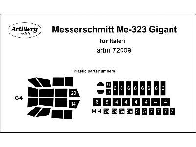 Me - 323 Gigant (For Italeri) - zdjęcie 1