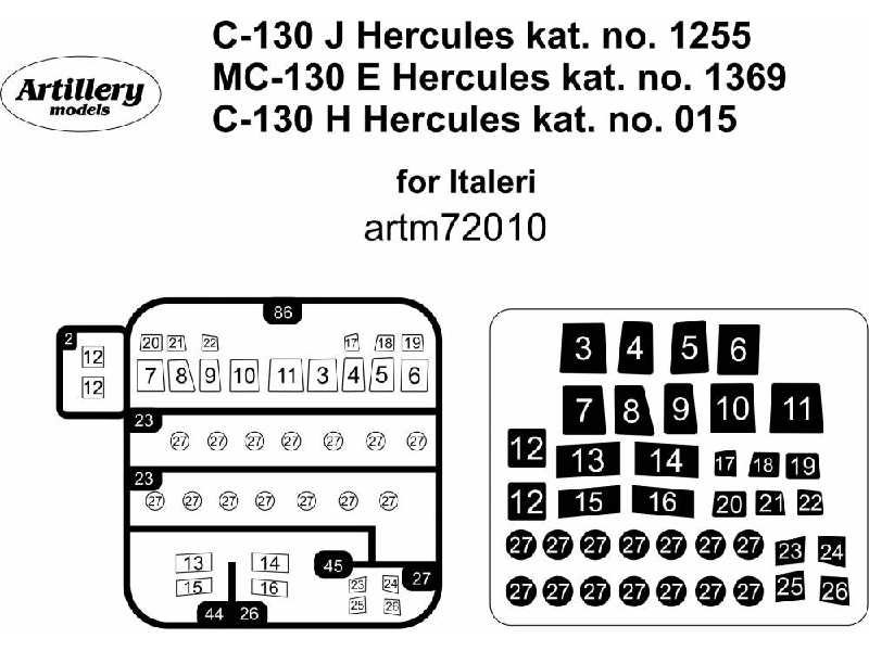 C-130 J+h, Mc-130 E Hercules (For Italeri) - zdjęcie 1