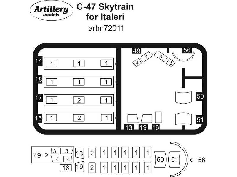 C-47 Skytrain For (Italeri) - zdjęcie 1 C-47 Skytrain For (Italeri) - zdjęcie 1
