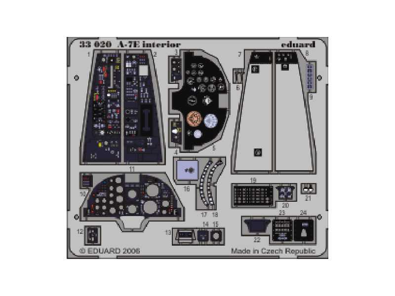 A-7E interior S. A. 1/32 - Trumpeter - blaszki - zdjęcie 1 A-7E interior S. A. 1/32 - Trumpeter - blaszki - zdjęcie 1