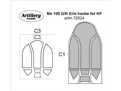 Me 109 G/K Erla Haube For Kp - zdjęcie 1