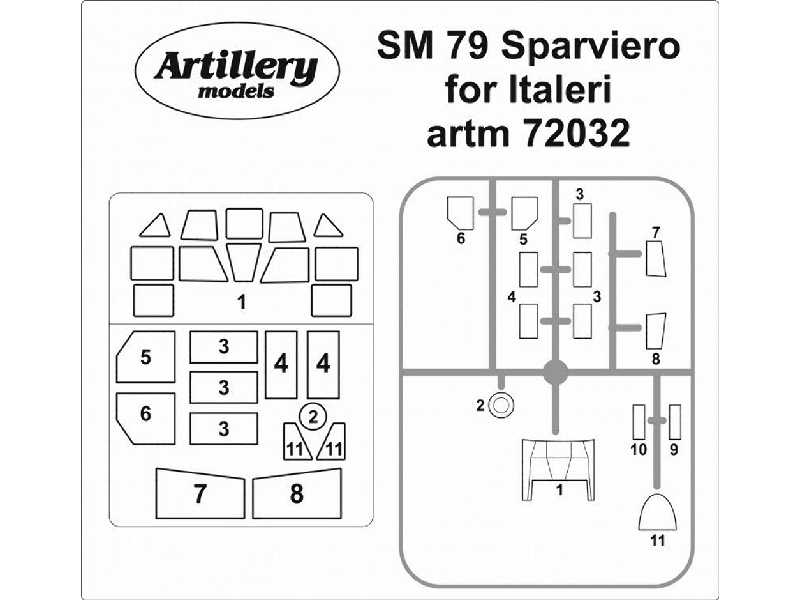 Sm 79 Sparviero For Italeri - zdjęcie 1 Sm 79 Sparviero For Italeri - zdjęcie 1