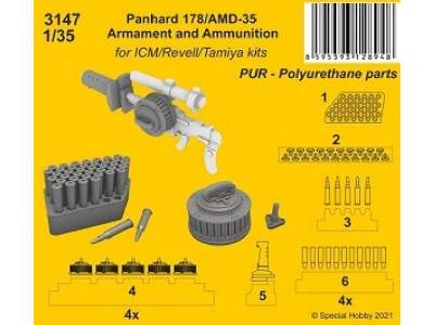 Panhard 178/Amd-35 Armament And Ammunition (For Icm / Revell / Tamiya Kits) - zdjęcie 1