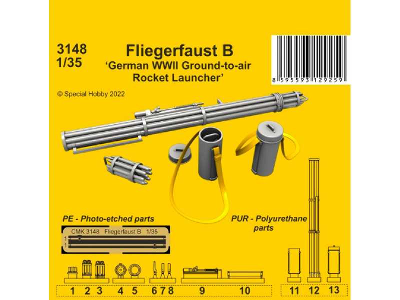 Fliegerfaust B ‘german Wwii Ground-to-air Rocket Launcher' - zdjęcie 1 Fliegerfaust B ‘german Wwii Ground-to-air Rocket Launcher' - zdjęcie 1