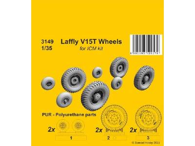 Laffly V15t Wheels (For Icm Kit) - zdjęcie 1