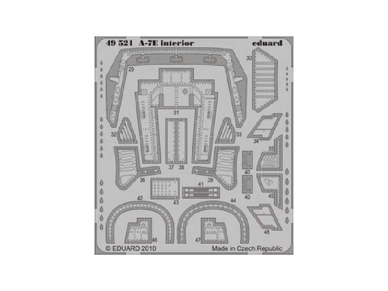 A-7E interior S. A. 1/48 - Hobby Boss - blaszki - zdjęcie 1 A-7E interior S. A. 1/48 - Hobby Boss - blaszki - zdjęcie 1