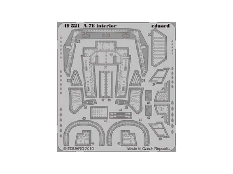  A-7E interior S. A. 1/48 - Hobby Boss - blaszki - zdjęcie 1