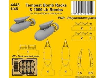 Tempest Bomb Racks & 1000 Lb Bombs (For Eduard/Special Hobby Kits) - zdjęcie 1