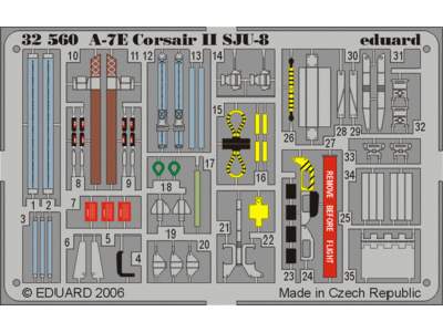  A-7E SJU-8 1/32 - Trumpeter - blaszki - zdjęcie 1