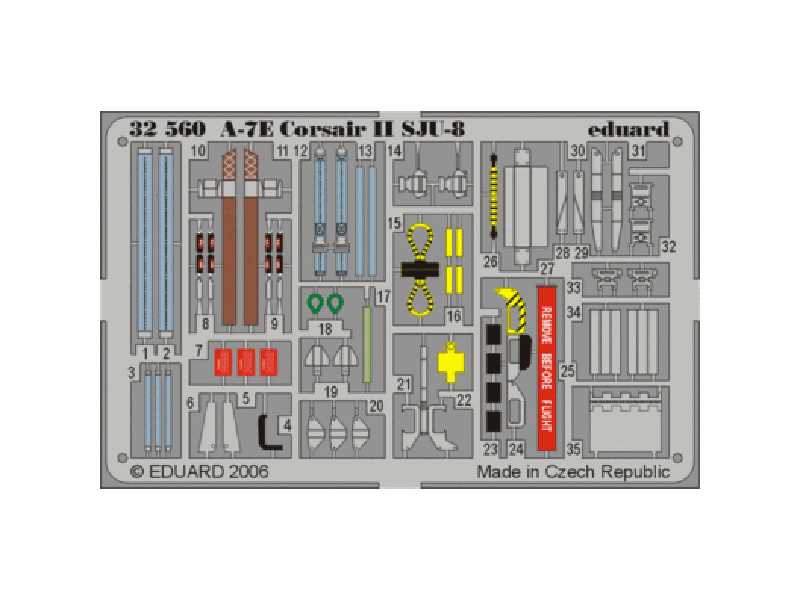  A-7E SJU-8 1/32 - Trumpeter - blaszki - zdjęcie 1