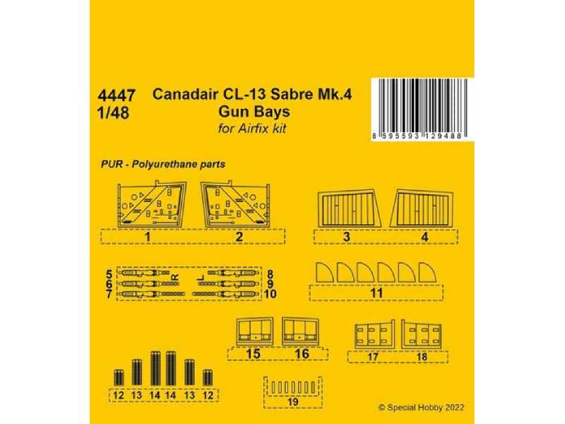 Canadair Cl-13 Sabre Mk.4 Gun Bays 1/48 / For Airfix Kit - zdjęcie 1 Canadair Cl-13 Sabre Mk.4 Gun Bays 1/48 / For Airfix Kit - zdjęcie 1