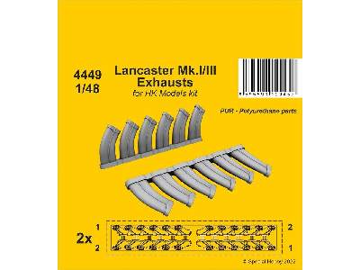 Lancaster Mk.I/Iii Exhausts For Hk Models Kit - zdjęcie 1