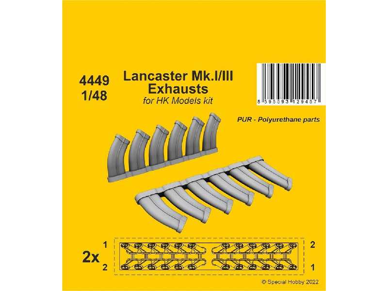 Lancaster Mk.I/Iii Exhausts For Hk Models Kit - zdjęcie 1 Lancaster Mk.I/Iii Exhausts For Hk Models Kit - zdjęcie 1