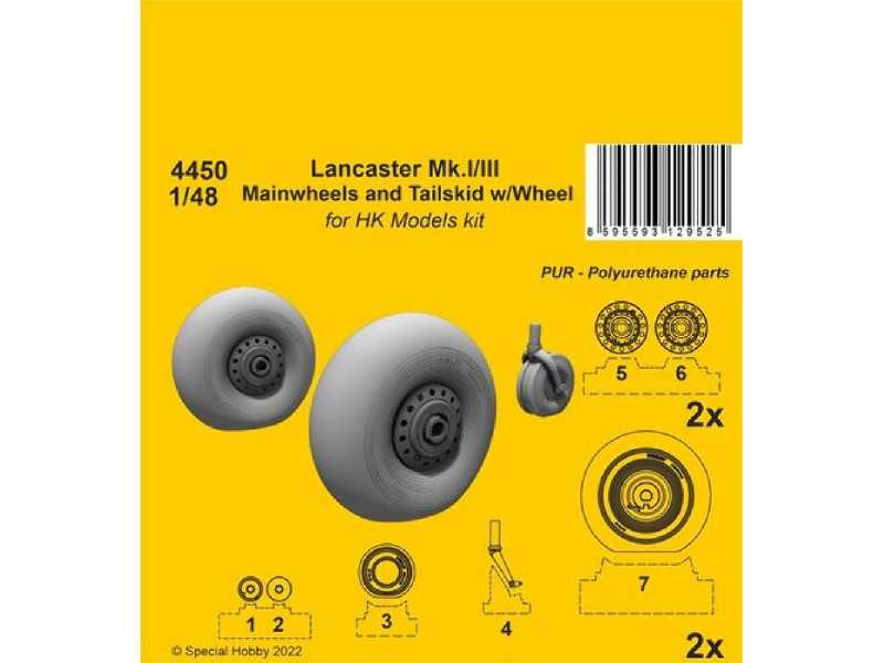 Lancaster Mk.I/Iii Mainwheels And Tailskid W/Wheel (For Hk Models Kit) - zdjęcie 1 Lancaster Mk.I/Iii Mainwheels And Tailskid W/Wheel (For Hk Models Kit) - zdjęcie 1