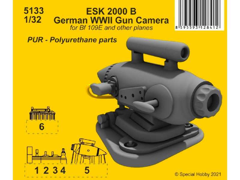 Esk 2000 B German Wwii Gun Camera - zdjęcie 1 Esk 2000 B German Wwii Gun Camera - zdjęcie 1