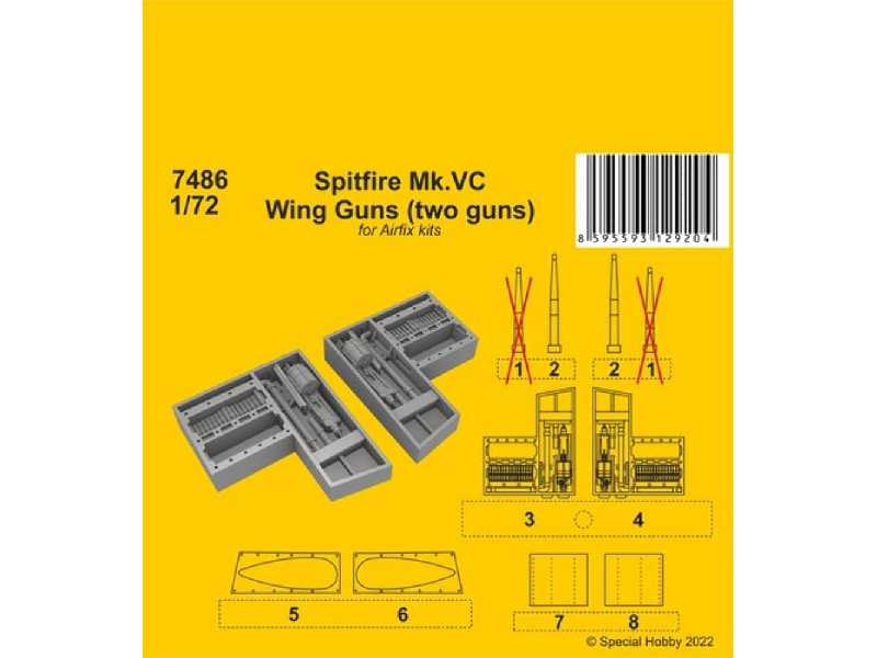 Spitfire Mk.Vc Wing Guns (Two Guns) (For Airfix Kit) - zdjęcie 1