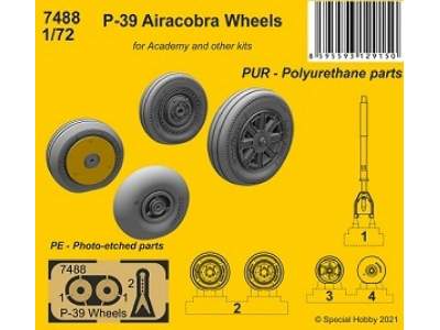 P-39 Airacobra Wheels (For Academy And Other Kits) - zdjęcie 1