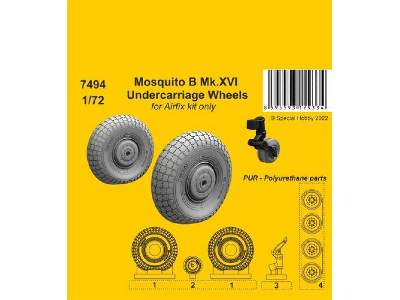 Mosquito B Mk.Xvi Undercarriage Wheels (For Airfix Kit Only) - zdjęcie 1