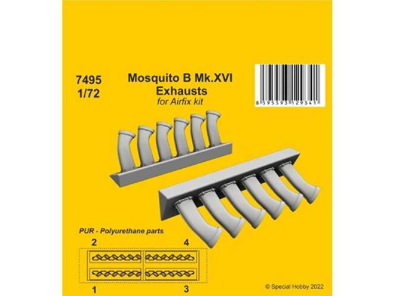 Mosquito B Mk.Xvi Exhausts (For Airfix Kit) - zdjęcie 1
