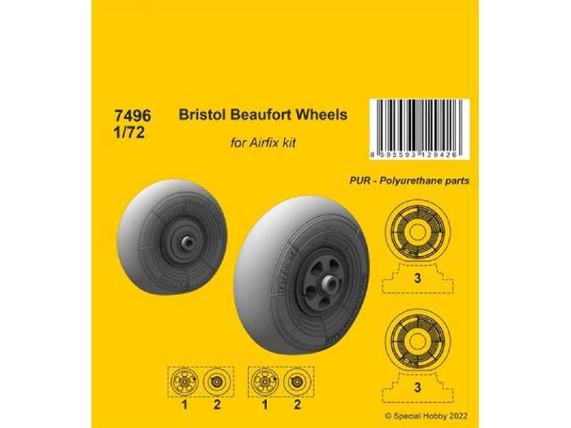 Bristol Beaufort Wheels For Airfix Kit - zdjęcie 1