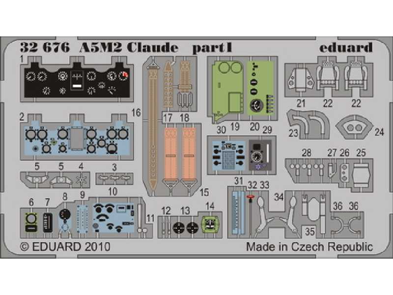 A5M2 Claude S. A. 1/32 - Special Hobby - blaszki - zdjęcie 1 A5M2 Claude S. A. 1/32 - Special Hobby - blaszki - zdjęcie 1