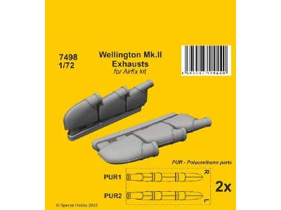 Wellington Mk.Ii Exhausts For Airfix Kit - zdjęcie 1