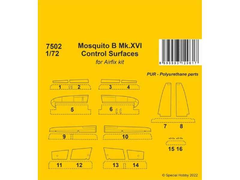 Mosquito B Mk. Xvi Control Surfaces (For Airfix Kit) - zdjęcie 1