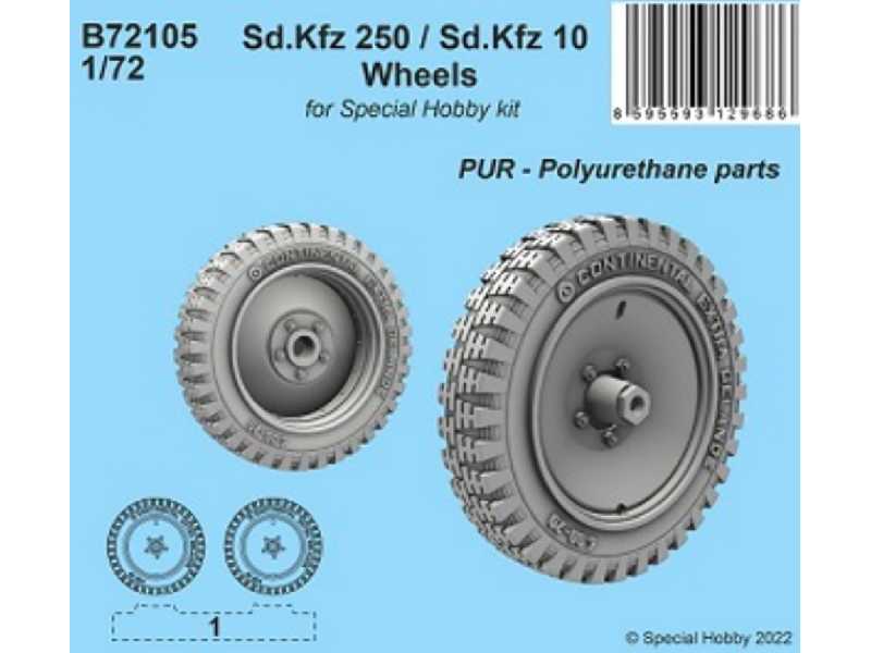 Sd.Kfz 250 / Sd.Kfz 10 Koła Sph - zdjęcie 1 Sd.Kfz 250 / Sd.Kfz 10 Koła Sph - zdjęcie 1