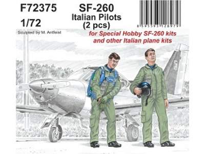 Sf-260 Italian Pilots (2 Pcs) (For Special Hobby Sf-260 Kits And Other Italian Plane Kits) - zdjęcie 1