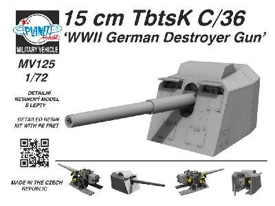 15 Cm Tbtsk C/36 Wwii German Destroyer Gun - zdjęcie 1