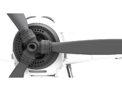 Messerschmitt Bf 109e Detailed Propeller Spinner - zdjęcie 4