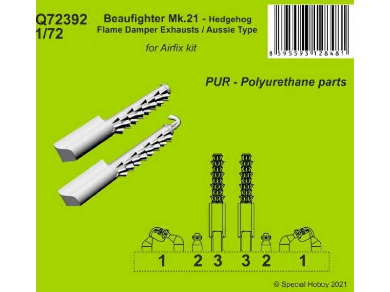 Beaufighter Mk.21 - Hedgehog Flame Damper Exhausts / Aussie Type - zdjęcie 1 Beaufighter Mk.21 - Hedgehog Flame Damper Exhausts / Aussie Type - zdjęcie 1