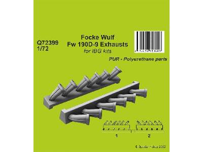 Focke Wulf Fw 190d-9 Exhausts For Ibg Kits - zdjęcie 1