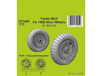 Focke Wulf Fw 190d-9 Main Wheels / For Ibg Kits - zdjęcie 1