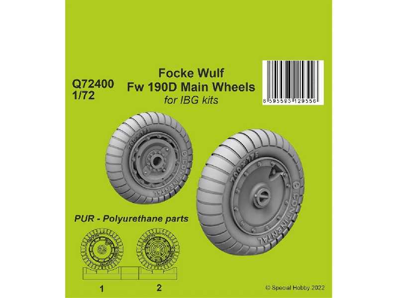 Focke Wulf Fw 190d-9 Main Wheels / For Ibg Kits - zdjęcie 1 Focke Wulf Fw 190d-9 Main Wheels / For Ibg Kits - zdjęcie 1
