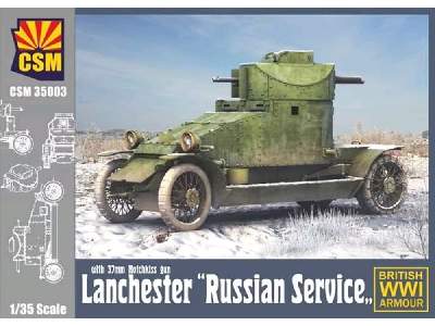 Lanchester Russian Service With 37mm Hotchkiss Gun British Wwi Armour - zdjęcie 1