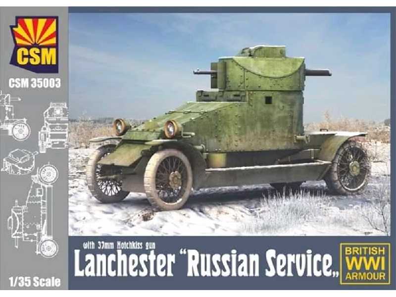 Lanchester Russian Service With 37mm Hotchkiss Gun British Wwi Armour - zdjęcie 1 Lanchester Russian Service With 37mm Hotchkiss Gun British Wwi Armour - zdjęcie 1