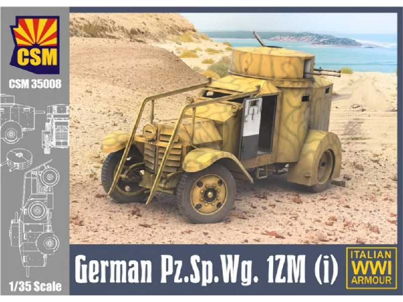 German Pz.Sp.Wg. 1zm (I) Italian Wwi Armour - zdjęcie 1 German Pz.Sp.Wg. 1zm (I) Italian Wwi Armour - zdjęcie 1
