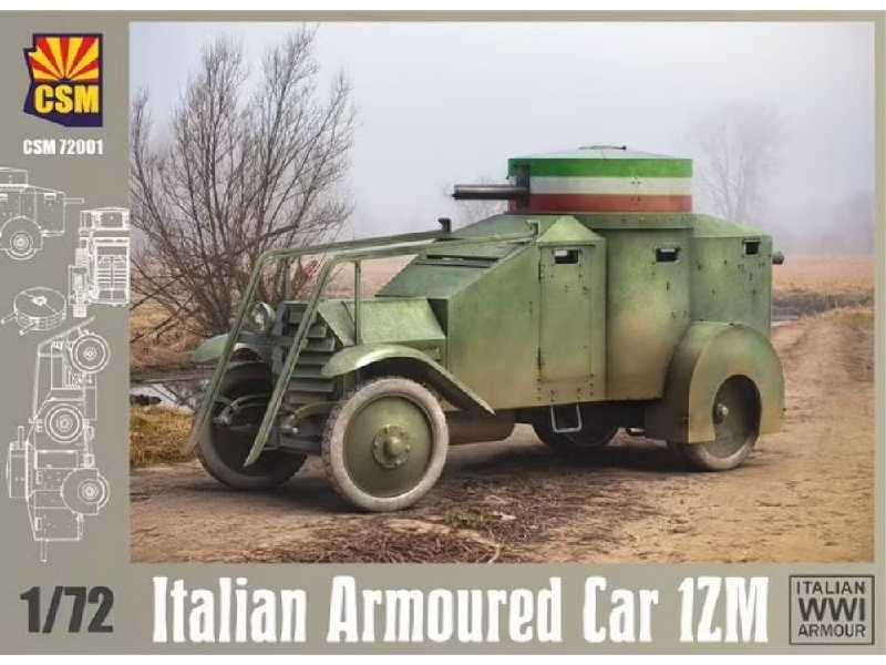Italian Armoured Car 1zm Italian Wwi Armour - zdjęcie 1 Italian Armoured Car 1zm Italian Wwi Armour - zdjęcie 1