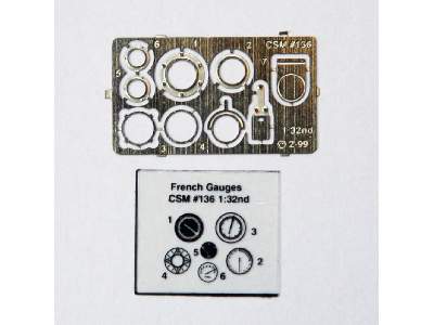 French/Russian Instrument/Gauge Set - zdjęcie 1